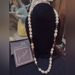 16' kjl signed vintage Renaissance necklace 1989 rare find